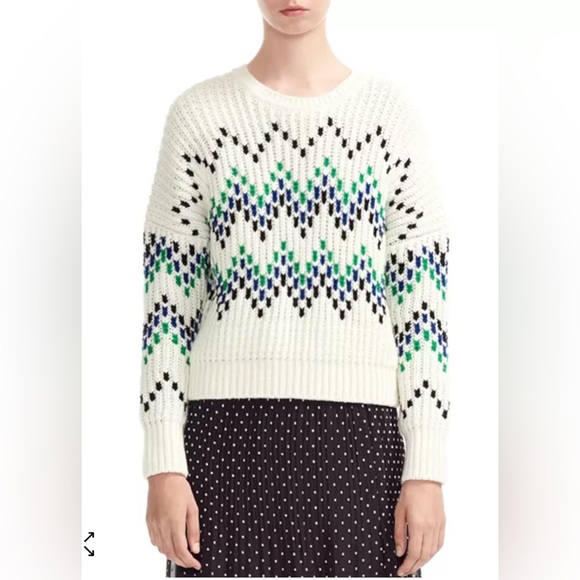 MAJE Massimo Zig-Zag Sweater - Picture 2 of 10